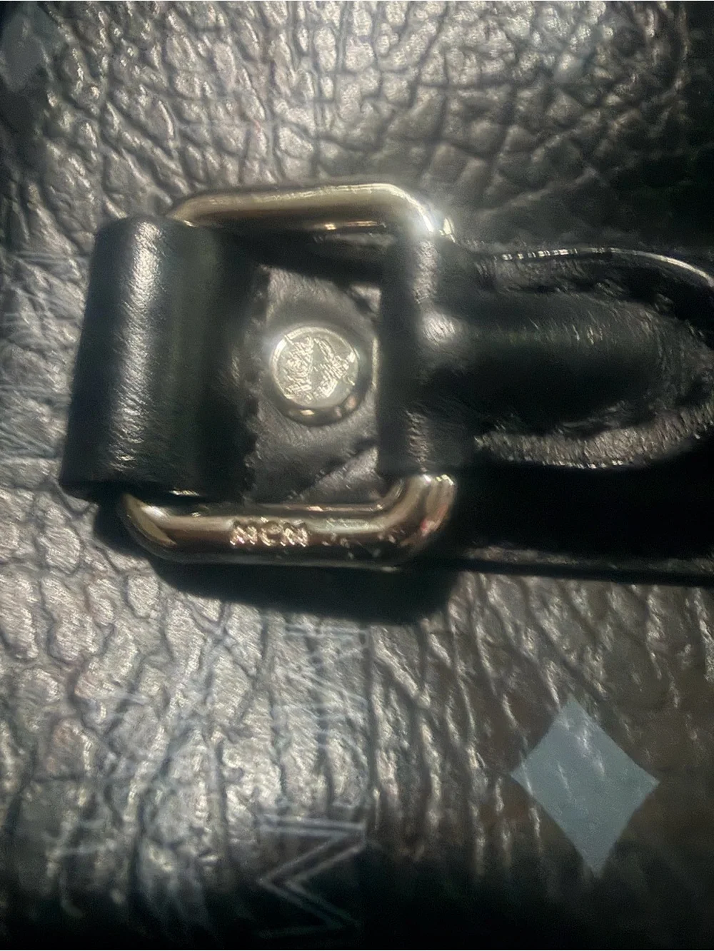 MCM Black Monogram Briefcase